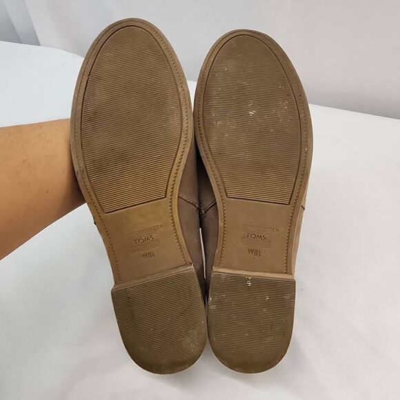 Toms Size 8 Shaye low ankle bootie in dusty gold suede western - Picture 8 of 9